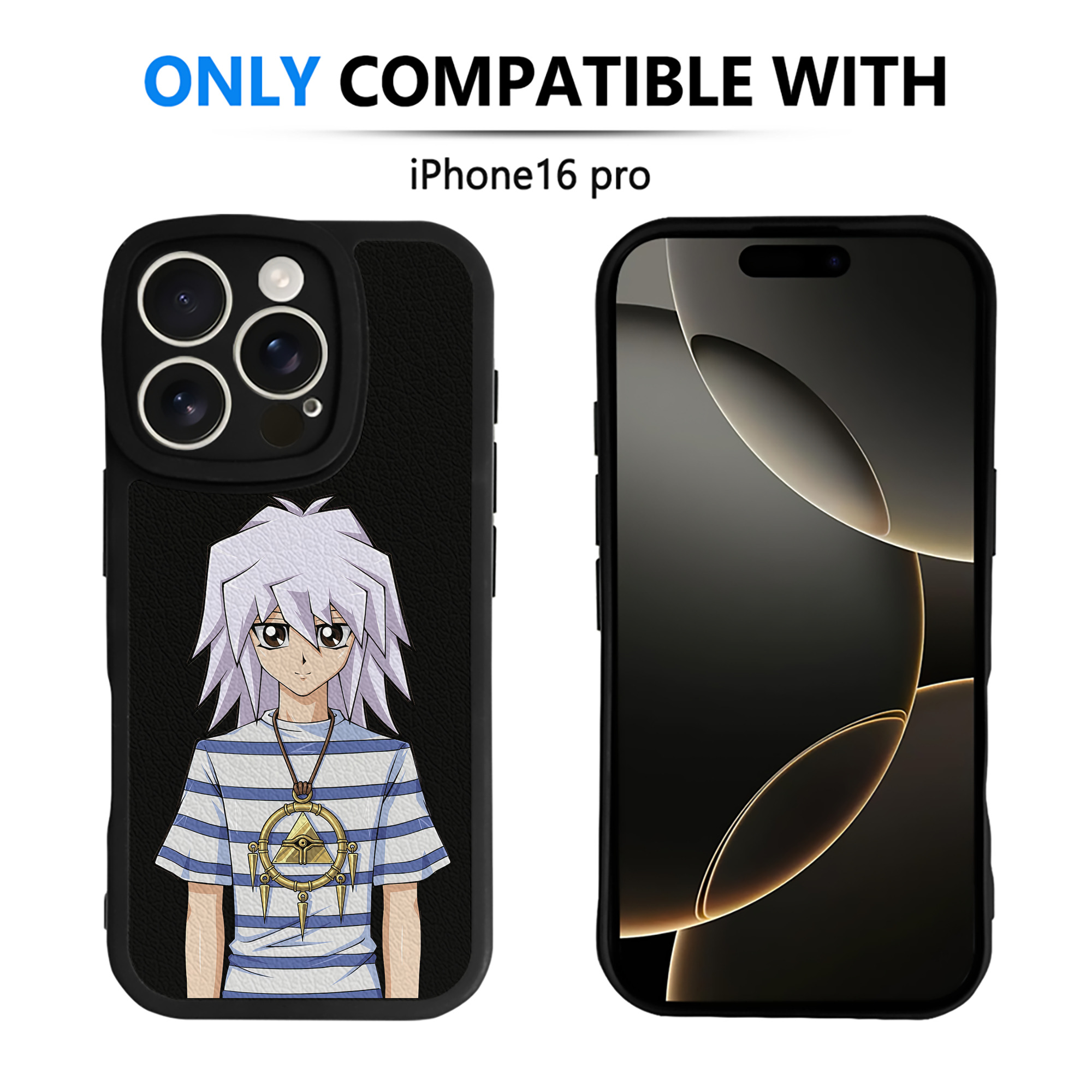 （画像用） 遊☆戯☆王 Yu-Gi-Oh! 【iPhone 16シリーズ対応】シリコンスマホケース（レザー調） 材質：シリコン